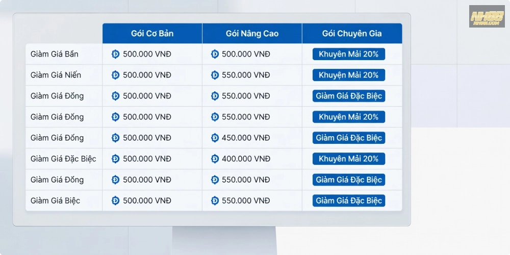 Bảng giá chi tiết các gói xổ số kiến thiết nh88 cập nhật 2025 với ưu đãi hấp dẫn