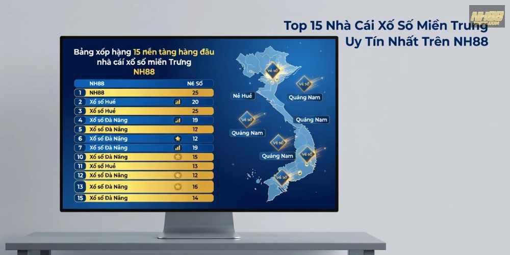 Top các nền tảng cá cược xổ số miền trung nh88 uy tín với ưu đãi hấp dẫn năm 2025
